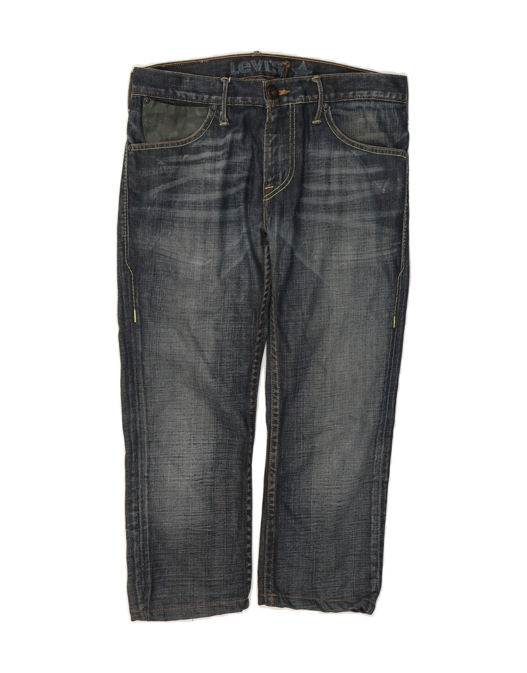 LEVI'S Mens Capri Jeans W32 L22 Navy Blue Cotton Vintage Levi's and Second-Hand Levi's from Messina Hembry 