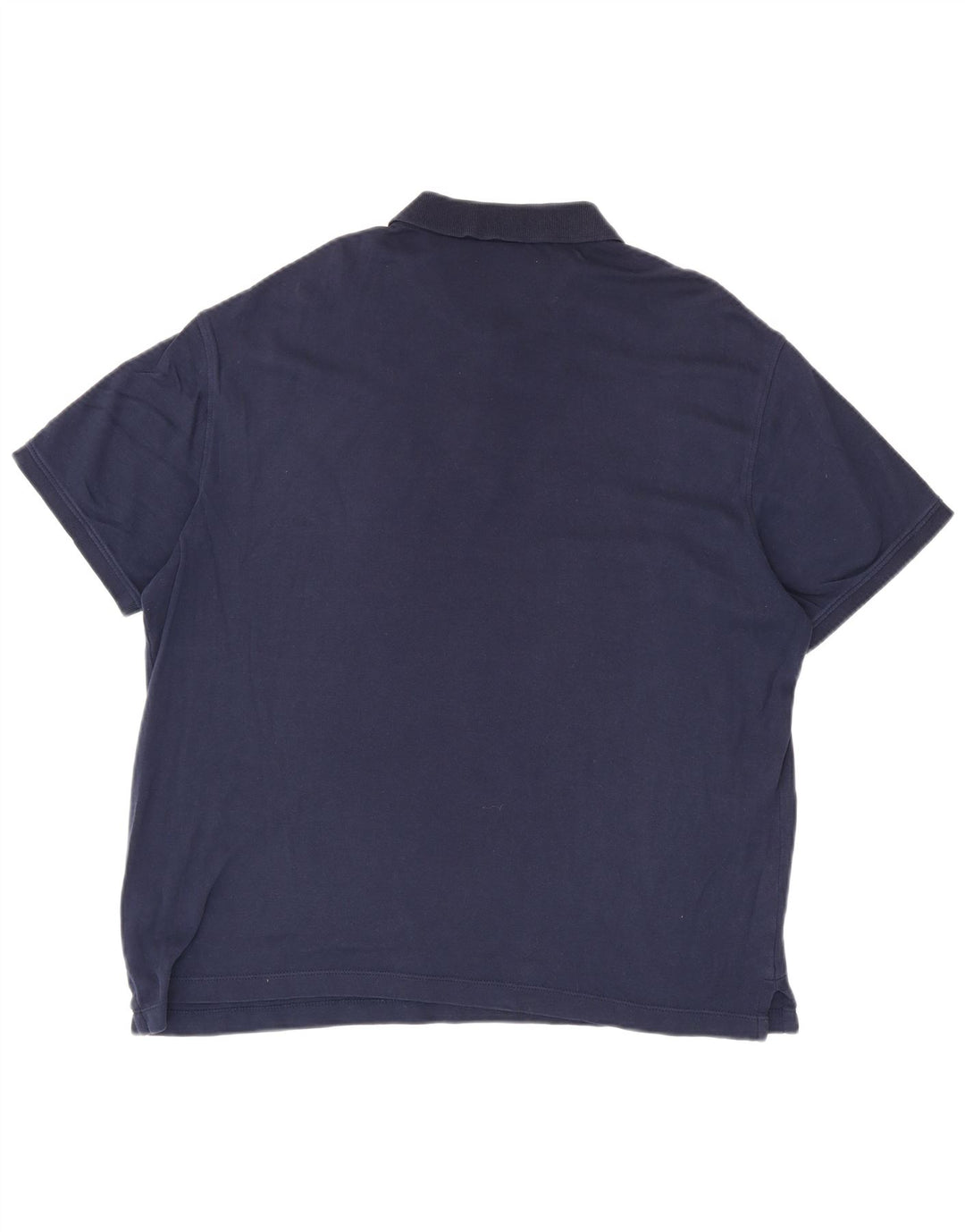 Camisa pólo masculina Van Heusen grande algodão azul marinho