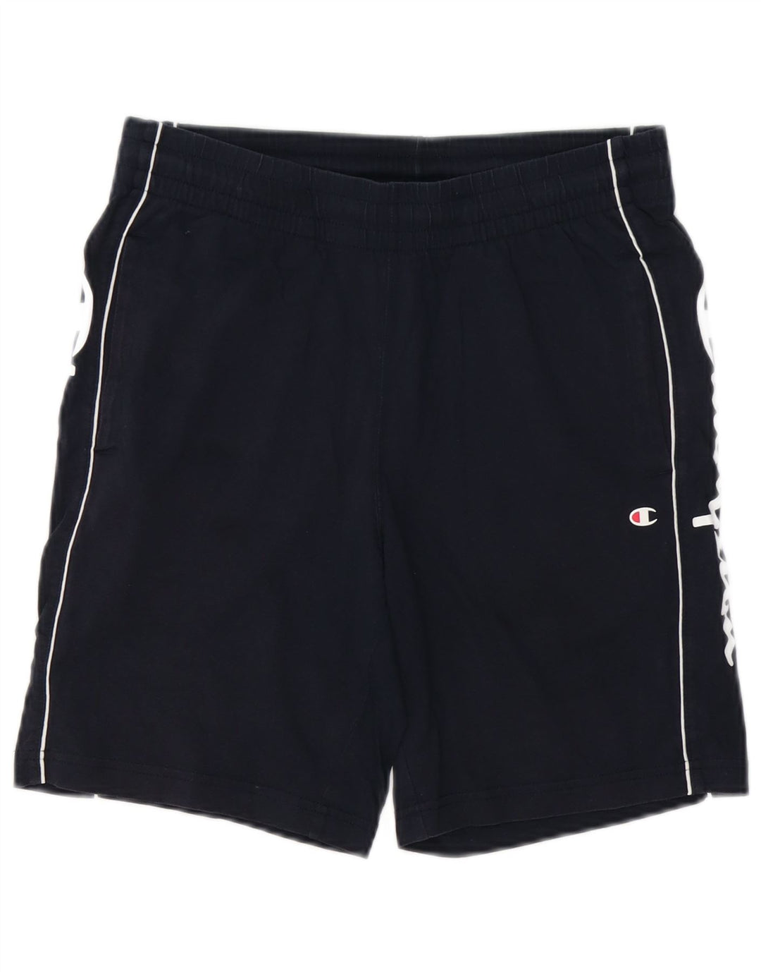 Shorts esportivos gráficos masculinos CHAMPION pequenos azul marinho