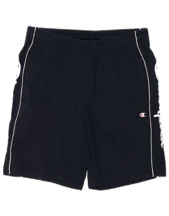 Shorts esportivos gráficos masculinos CHAMPION pequenos azul marinho