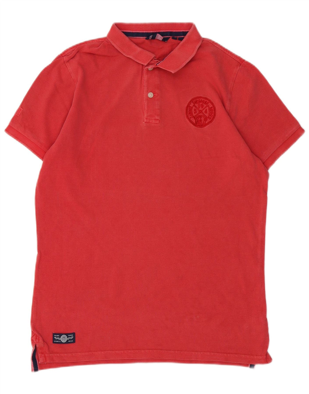 Camisa polo masculina Superdry médio algodão vermelho
