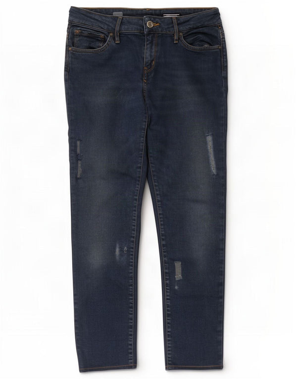 Tommy Hilfiger feminino Venice RW jeans skinny desgastado W31 L27 azul marinho