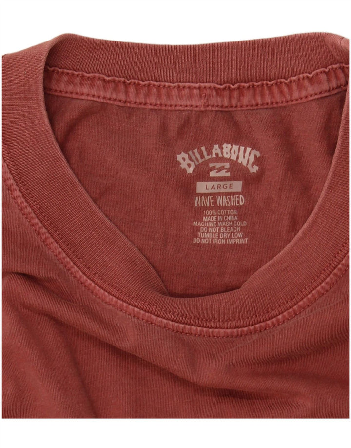 Camiseta masculina BILLABONG grande algodão marrom