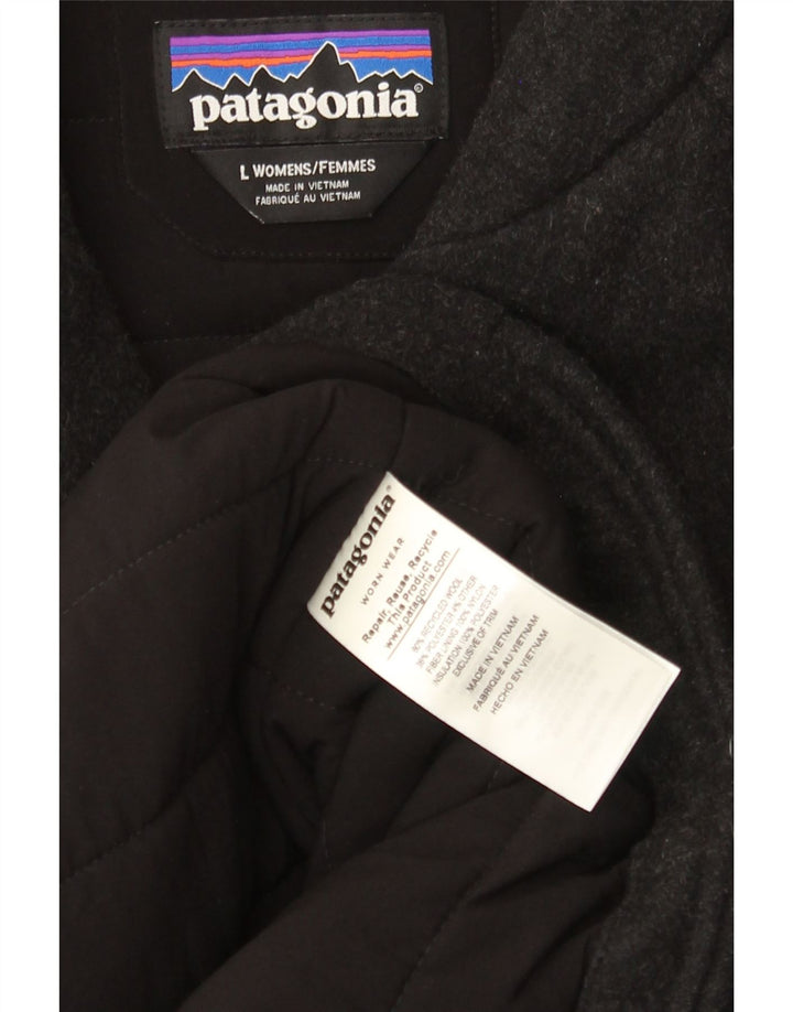 Sobretudo feminino Patagonia UK 16 grande lã cinza