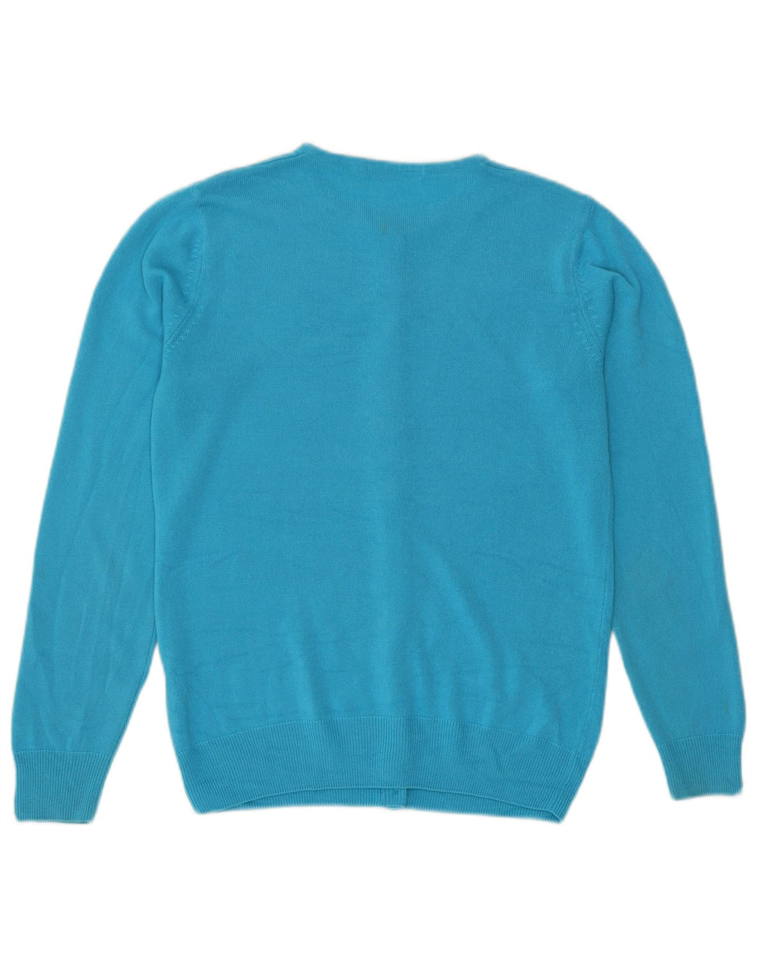 Suéter cardigã feminino Marks & Spencer Reino Unido 8 pequeno turquesa acrílico