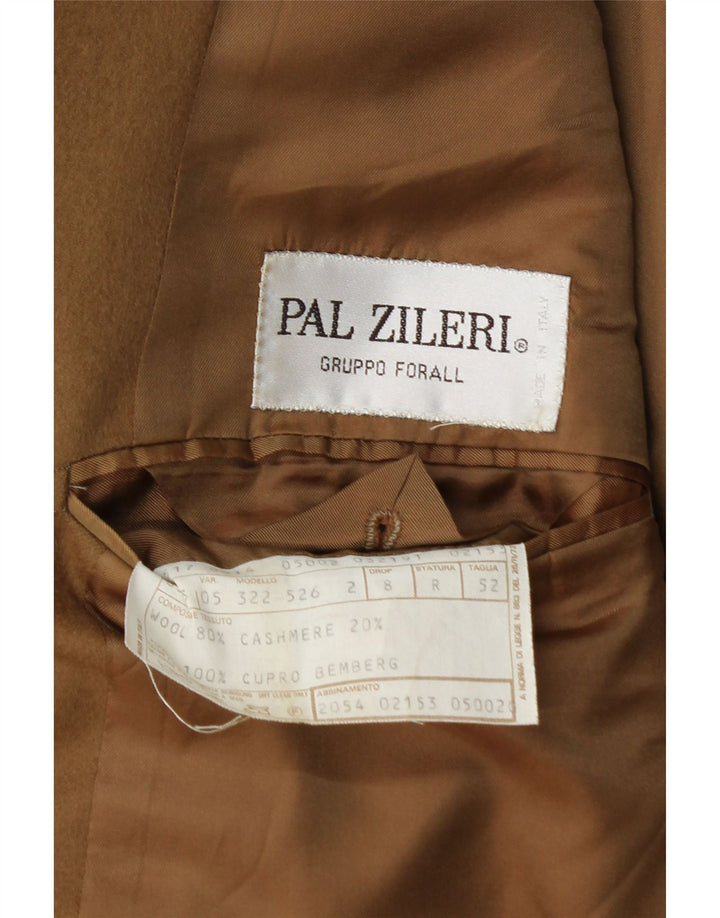 Pal Zileri Jaqueta blazer masculina de 2 botões IT 52 XL lã bege