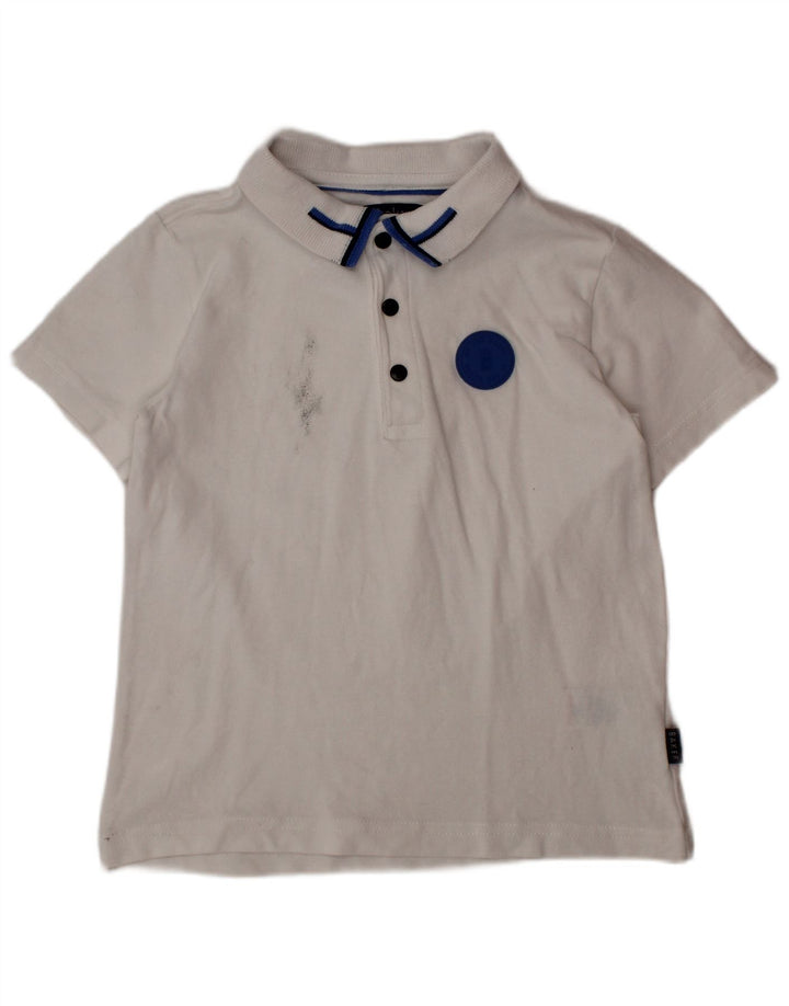 Camisa polo masculina TED BAKER 4-5 anos algodão branco