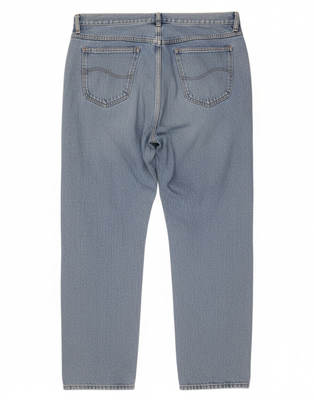 Rifle Mens Straight Jeans W40 L30 Azul Algodão