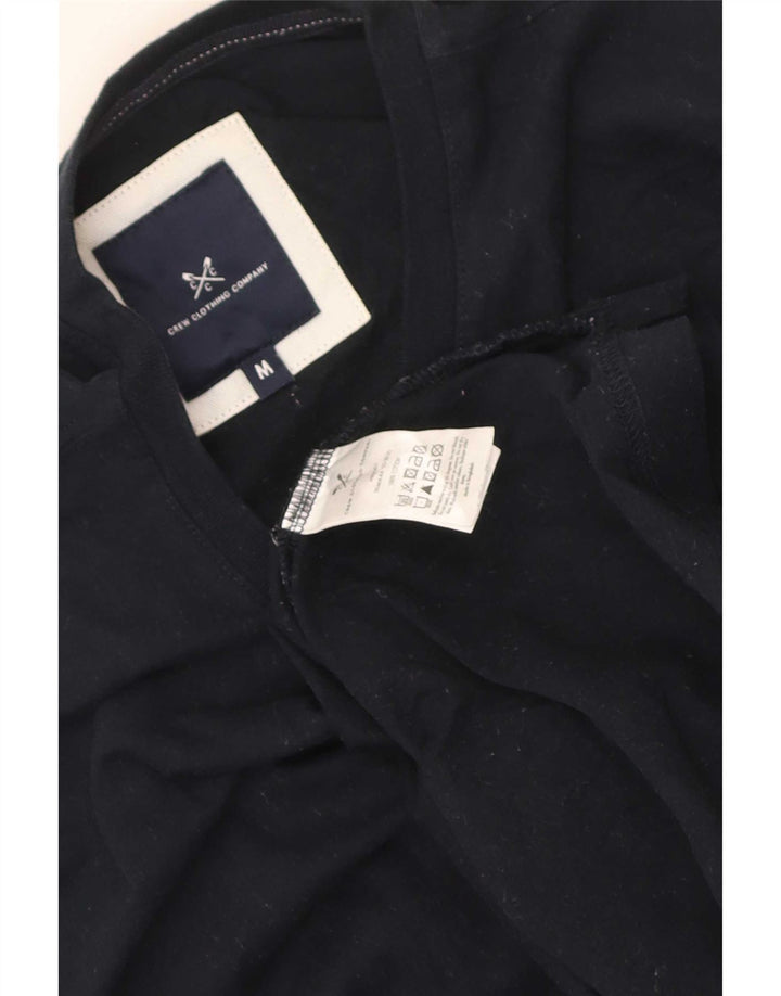 Camiseta masculina Crew Clothing Top médio algodão azul marinho