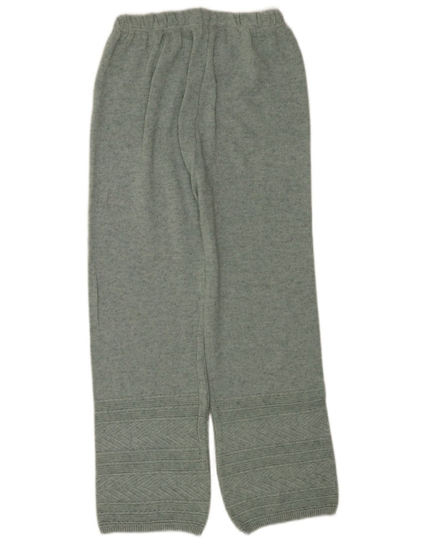 Calça de treino feminina vintage UK 8 pequena verde