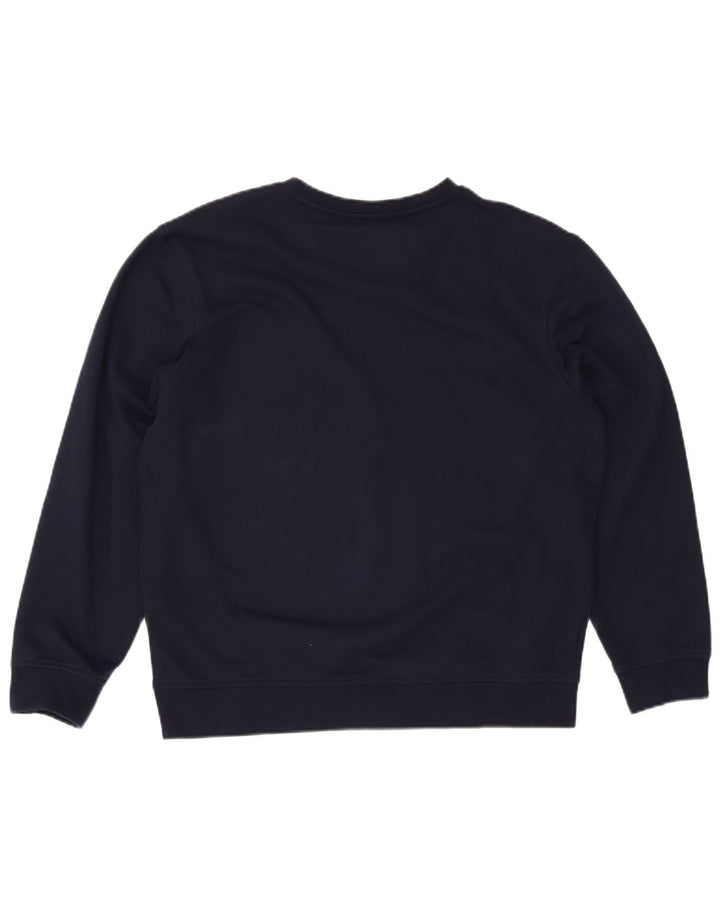 Lacoste moletom masculino tamanho 5 grande algodão azul marinho