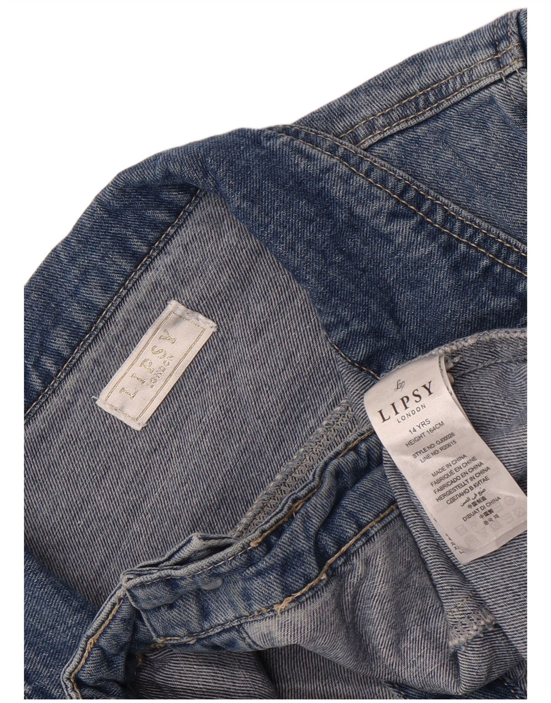 Jaqueta Jeans Lipsy Menina 13-14 Anos Azul Algodão