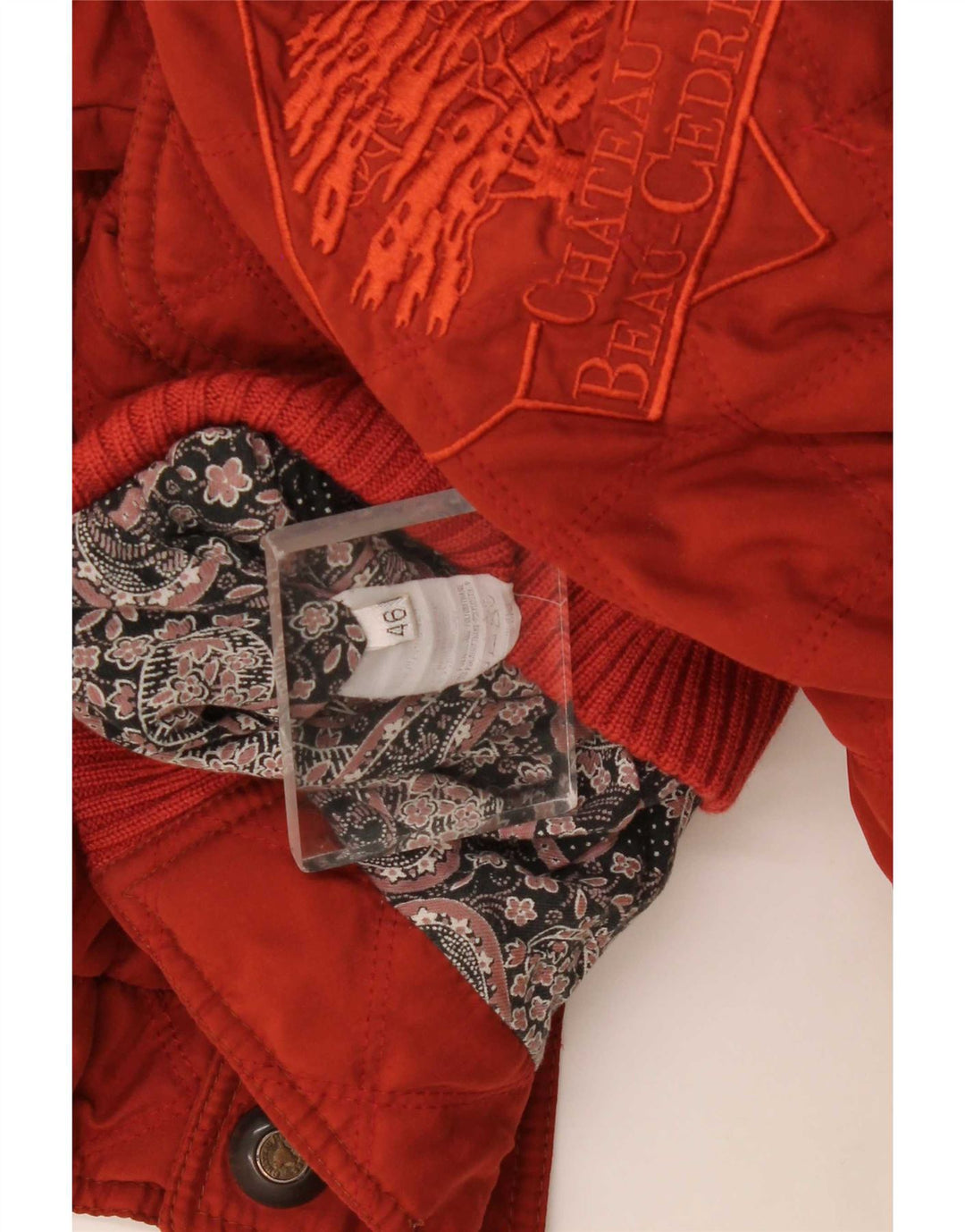 Jaqueta masculina Chateu Beau Cedre Graphic Bomber IT 46 Small Red Colourblock