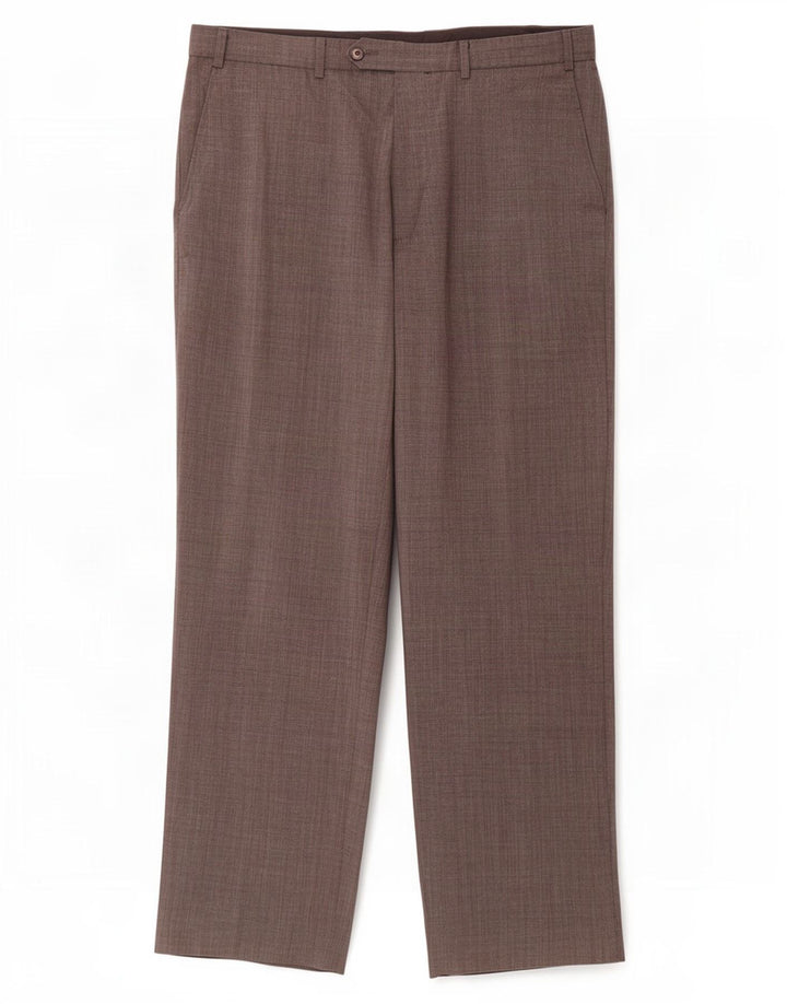 Calça masculina de terno reto Marks & Spencer W36 L31 poliéster preto