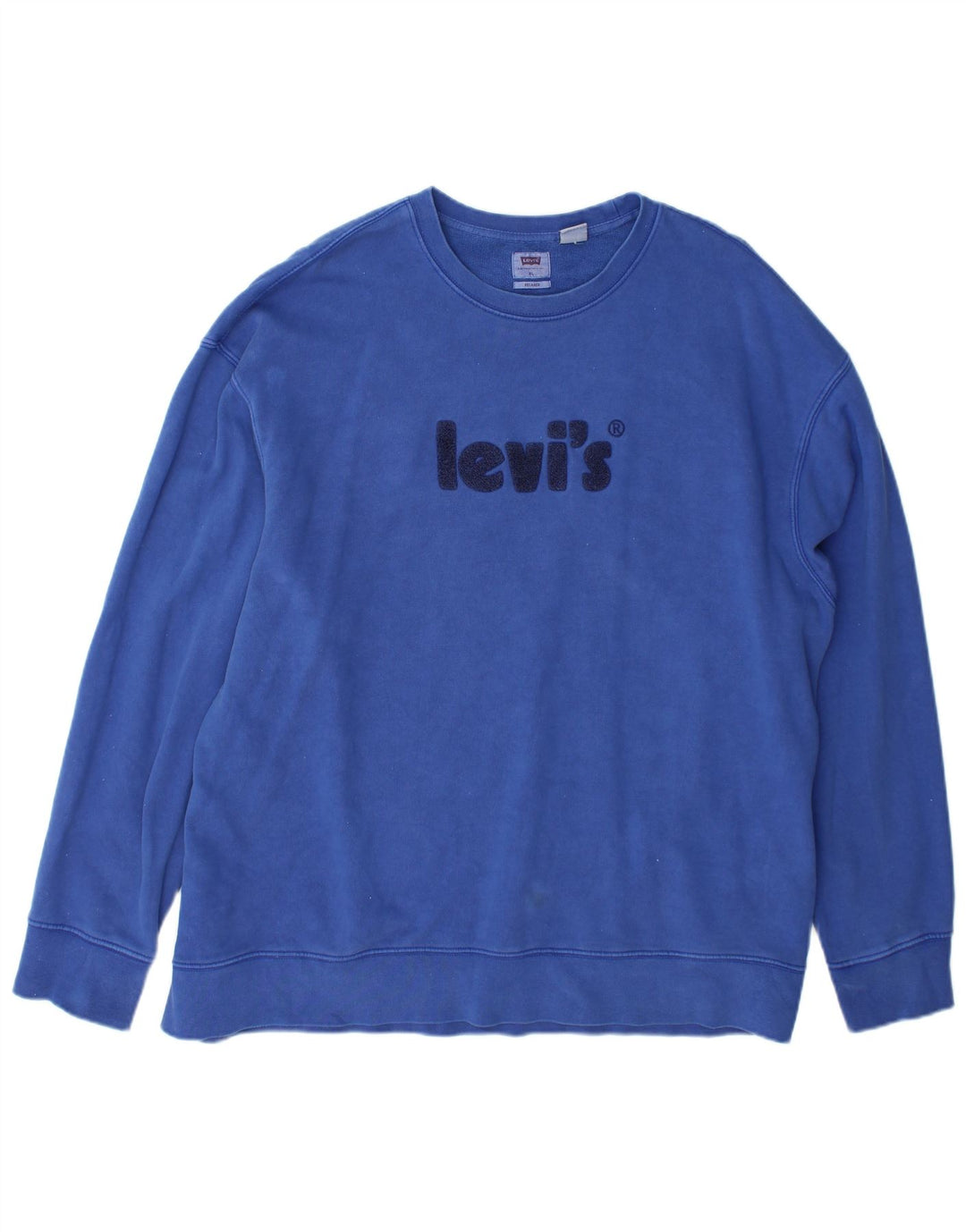 Levi's Mens Relaxed Graphic Moletom Jumper XL Azul Algodão