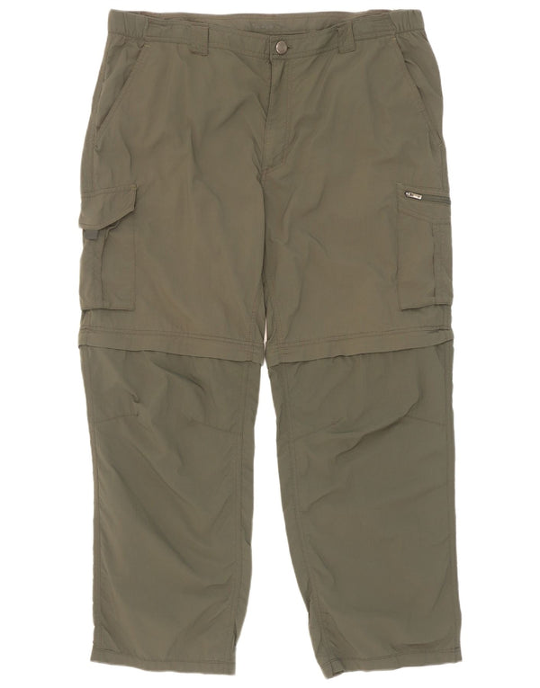Columbia Mens Loose Fit Cargo Calças W40 L32 Cáqui Nylon
