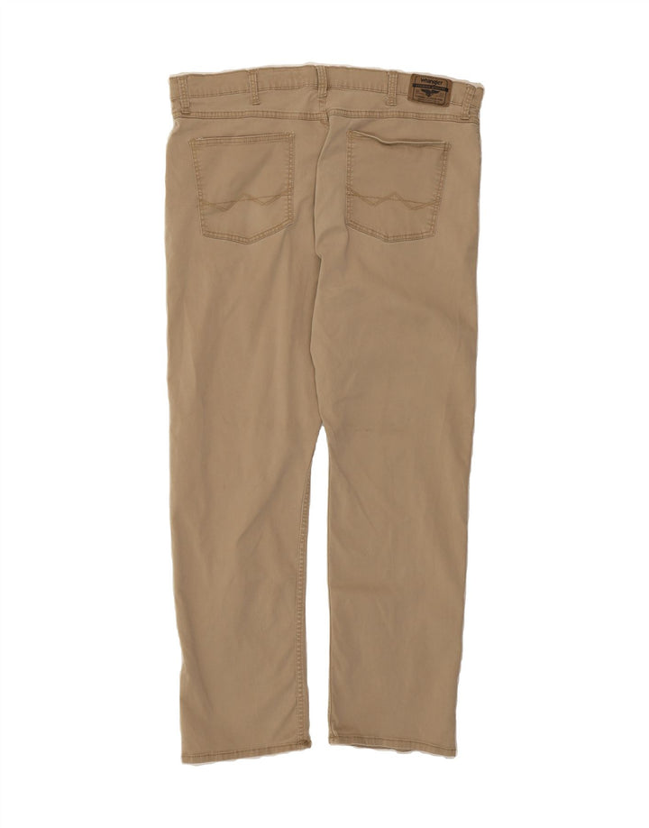 WRANGLER Mens Straight Casual Trousers W40 L30 Beige Cotton Vintage Wrangler and Second-Hand Wrangler from Messina Hembry 