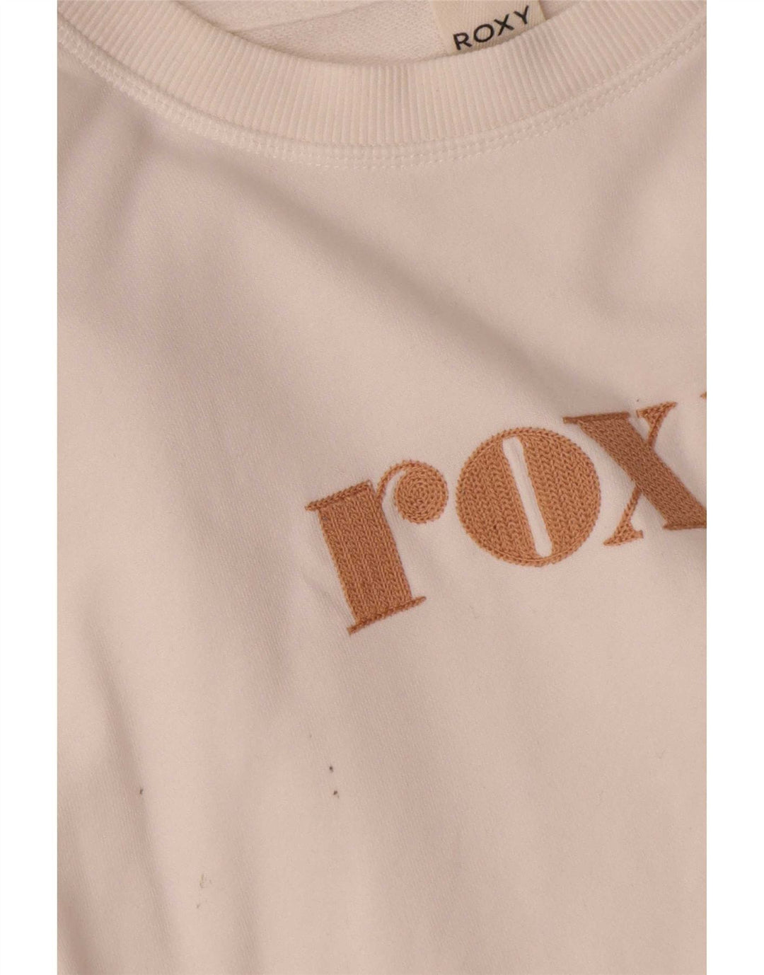 Suéter feminino Roxy com estampa oversized cropped Reino Unido 10 pequeno branco