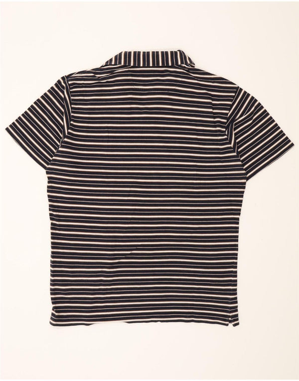 Camisa polo masculina Brooksfield IT 52 grande listrada azul marinho