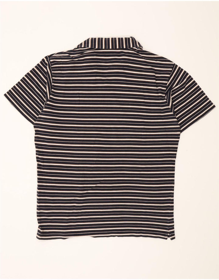 Camisa polo masculina Brooksfield IT 52 grande listrada azul marinho