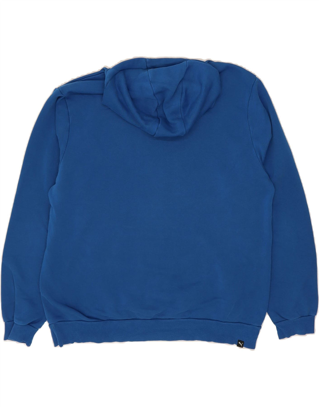 PUMA Mens Graphic Hoodie Jumper XL Blue Cotton Vintage Puma and Second-Hand Puma from Messina Hembry 