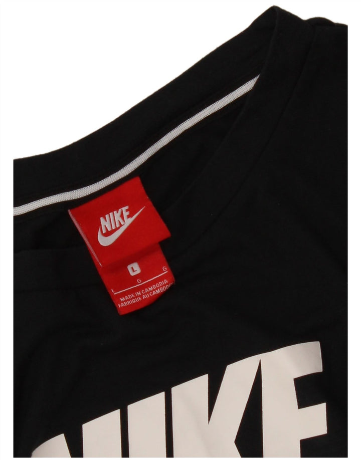 Colete gráfico feminino NIKE UK 16 grande preto