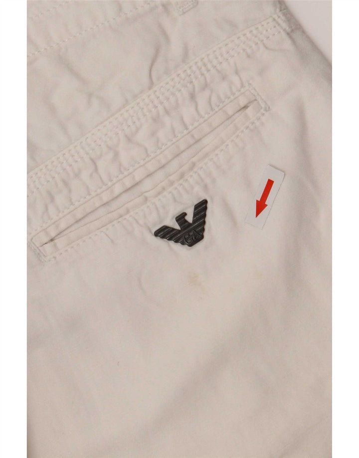 Shorts Chino Armani Boys 15-16 Anos W32 Algodão Branco