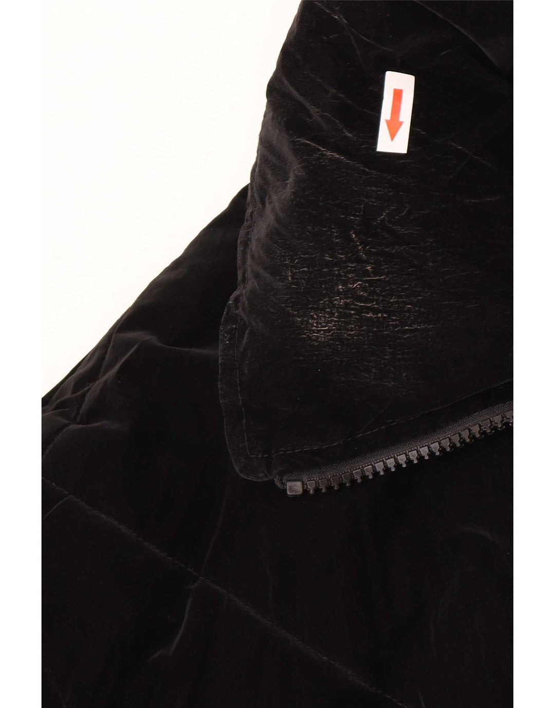 Jaqueta acolchoada superdimensionada feminina Zara UK 10 pequena poliuretano preto