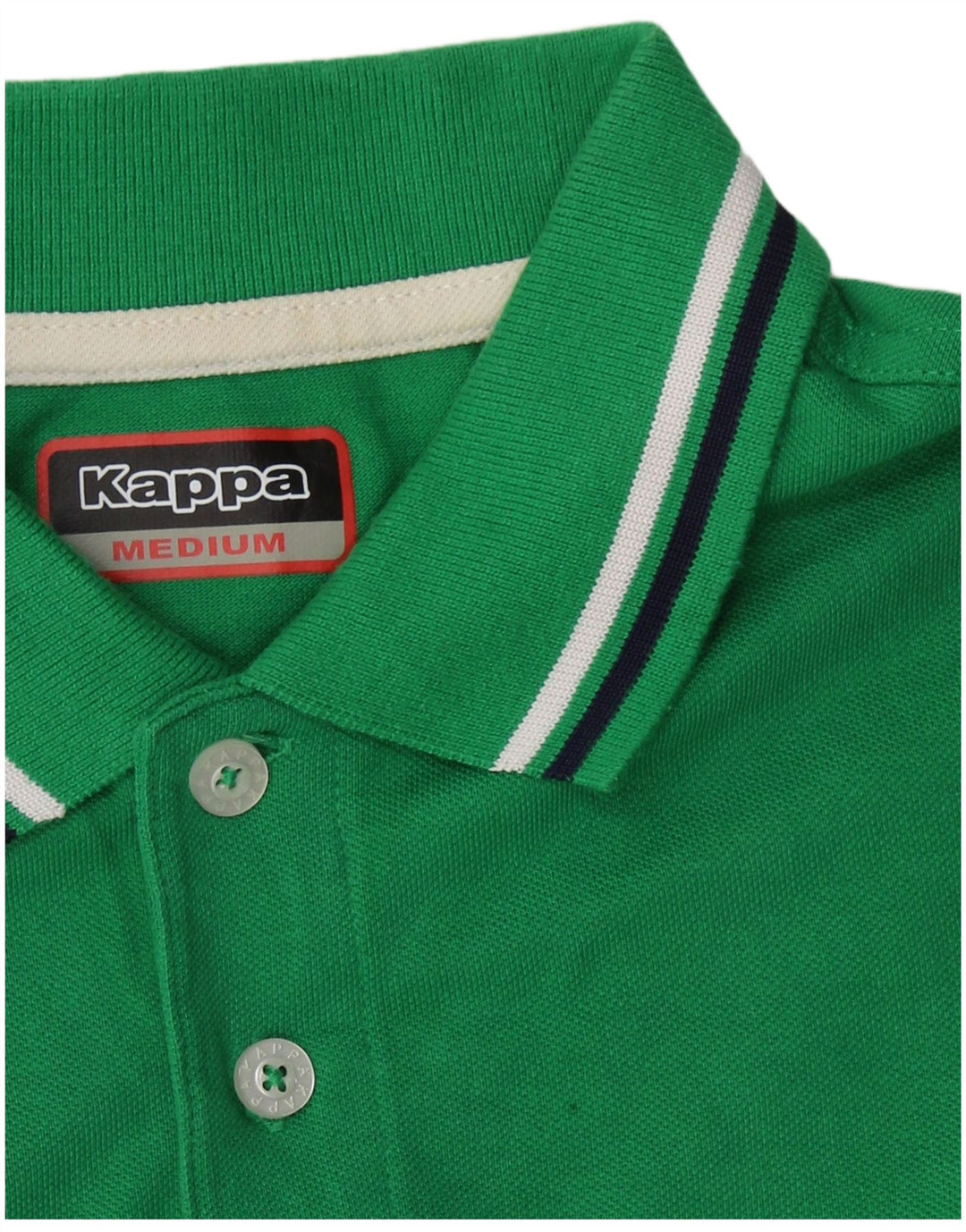 Camisa polo masculina KAPPA algodão verde médio