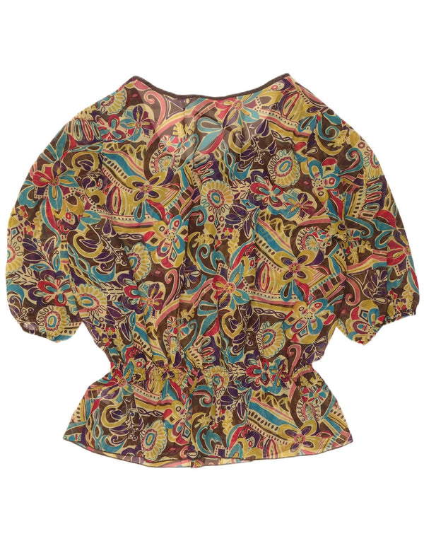 Blusa feminina transparente Marks & Spencer UK 22 3XL multicolorida