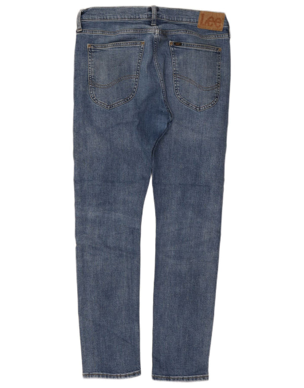 Lee Womens Slim Jeans W32 L30 Azul Algodão