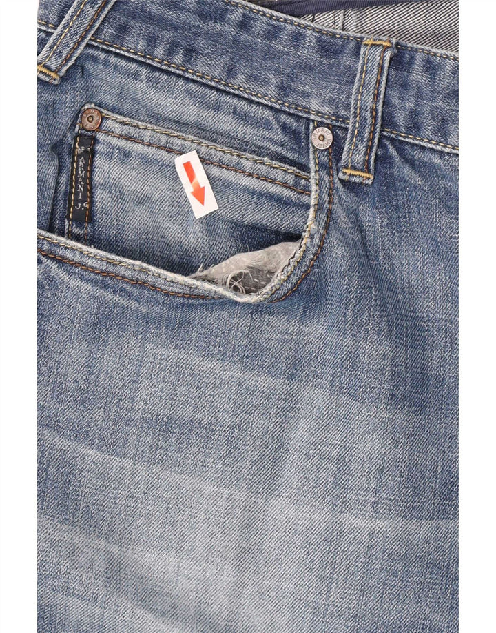 Jeans retos femininos Armani W32 L30 algodão azul