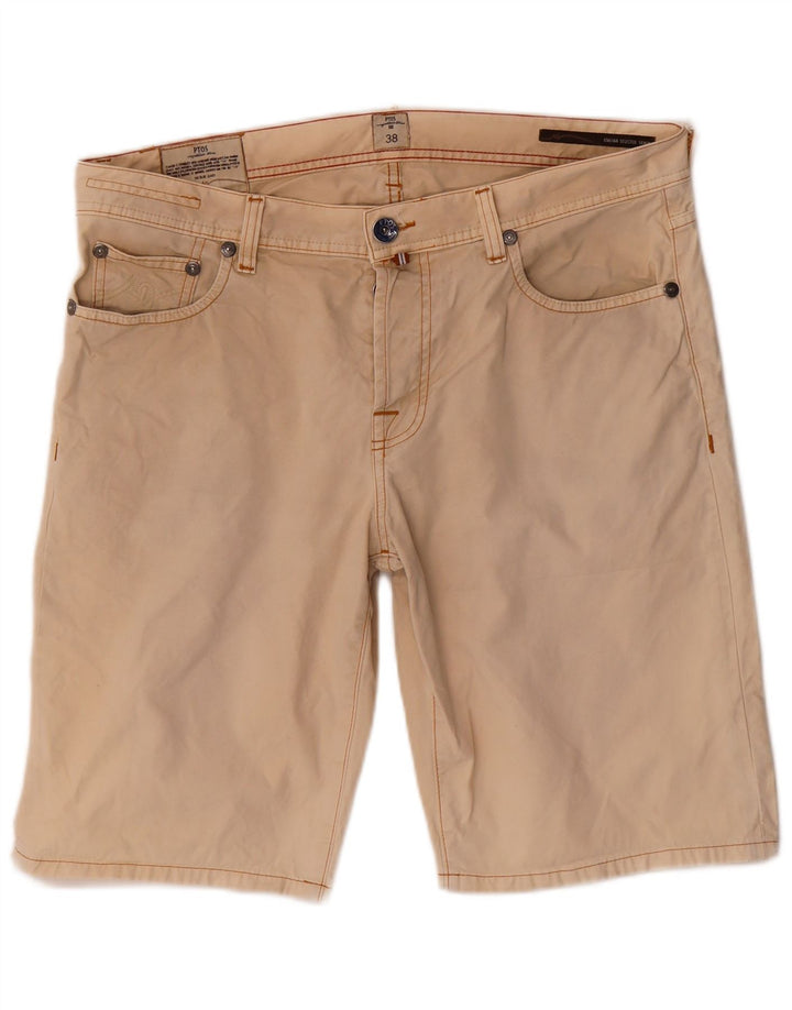 PT05 Shorts Casual Masculino W38 XL Algodão Bege