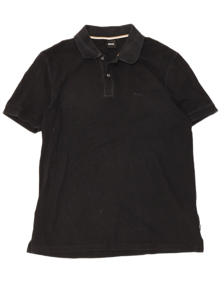 Camisa polo masculina Hugo Boss XL algodão preto