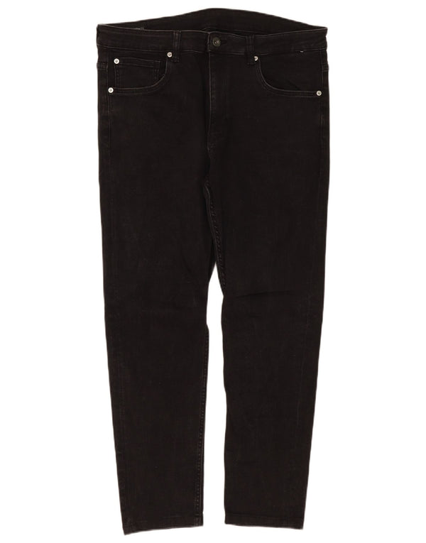 Zara Mens Slim Jeans EU 46 XL W36 L28 Preto