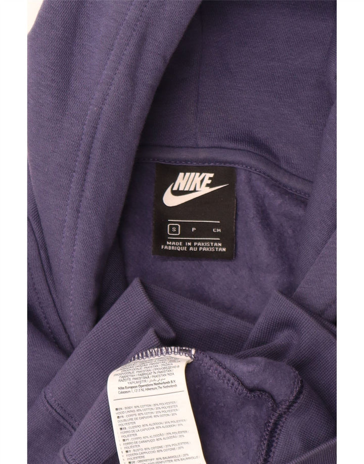 Nike masculino moletom com capuz pequeno algodão azul marinho
