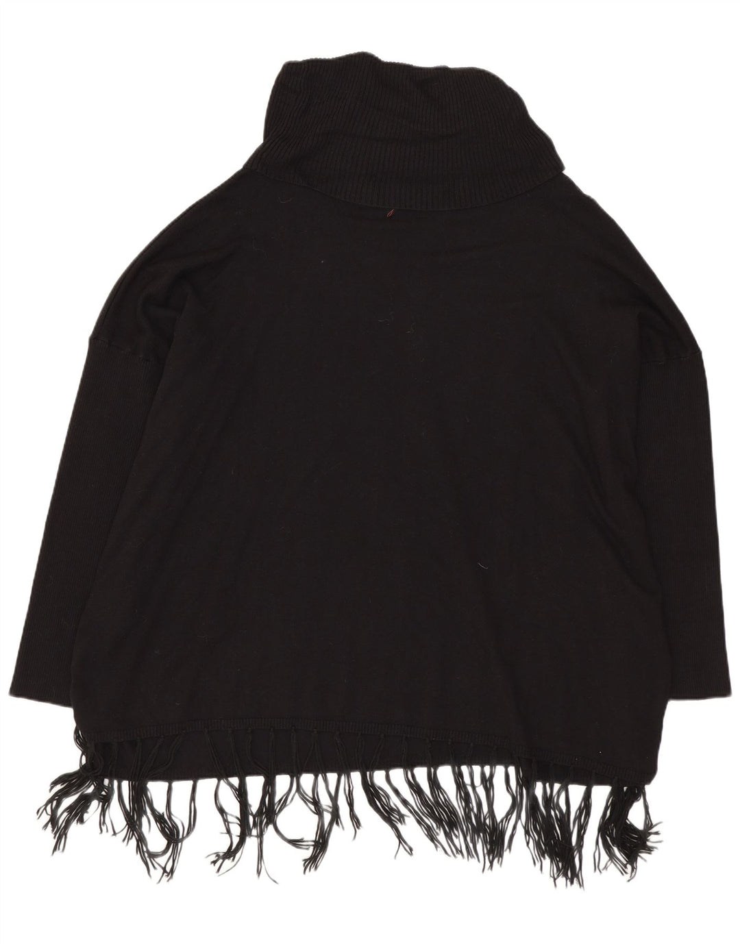 Suéter feminino Desigual com gola alta e gola alta Reino Unido 18 XL preto viscose