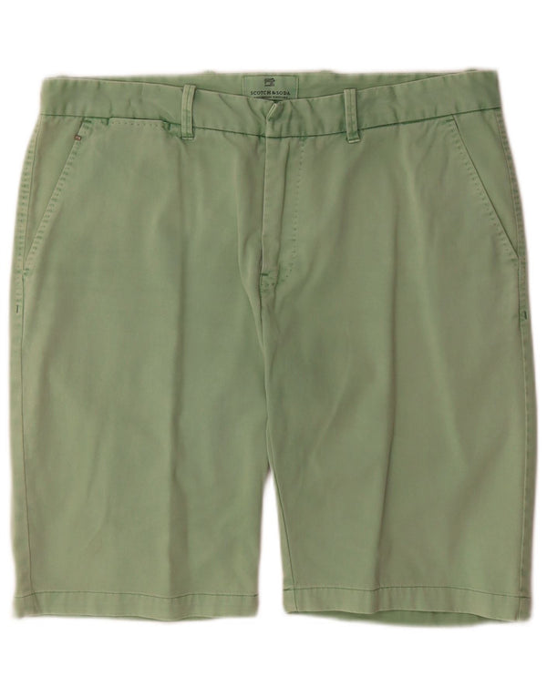 Scotch & Soda Mens Chino Shorts W34 Grande Algodão Verde