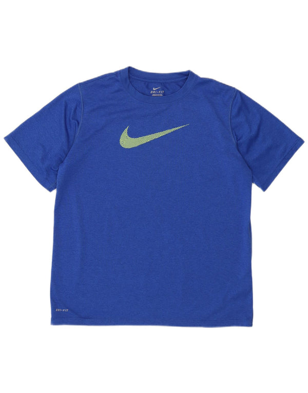 Camiseta NIKE Boys Dri Fit Graphic Top 13-14 Anos XL Azul Poliéster