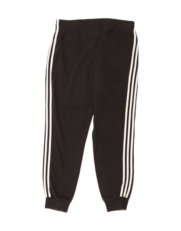 Calça de treino feminina Adidas Joggers UK 14 grande algodão preto