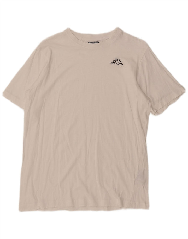 Camiseta masculina Kappa Top médio algodão branco
