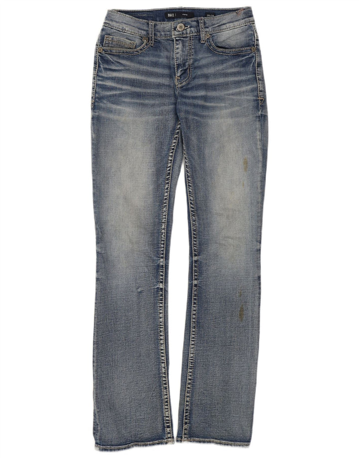 BKE Calça jeans feminina Aiden Bootcut W29 L34 azul algodão