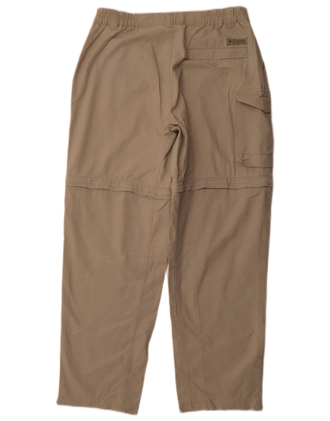 Calça cargo feminina reta COLUMBIA médio W30 L29 algodão bege