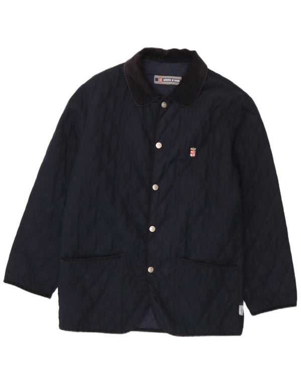 Jaqueta acolchoada masculina Armata Di Mare UK 40 grande poliéster azul marinho