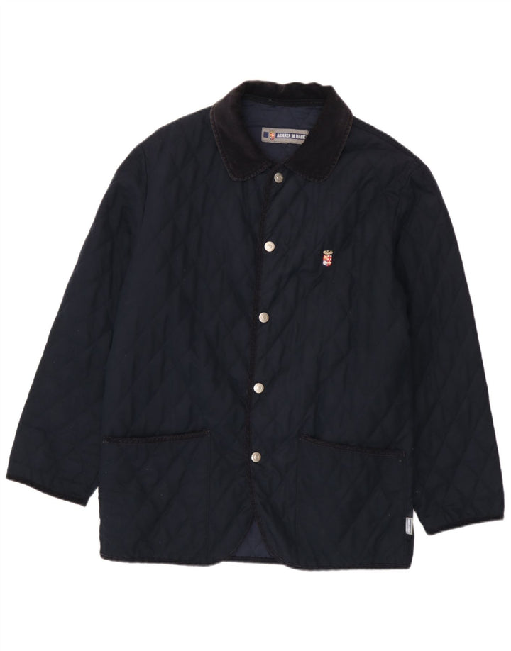 Jaqueta acolchoada masculina Armata Di Mare UK 40 grande poliéster azul marinho