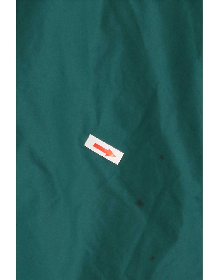 Jaqueta corta-vento masculina Columbia UK 38 médio verde colorblock nylon