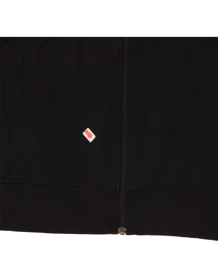 NIKE Mens Graphic Zip Hoodie Sweater Large Black Polyester Vintage Nike and Second-Hand Nike from Messina Hembry 