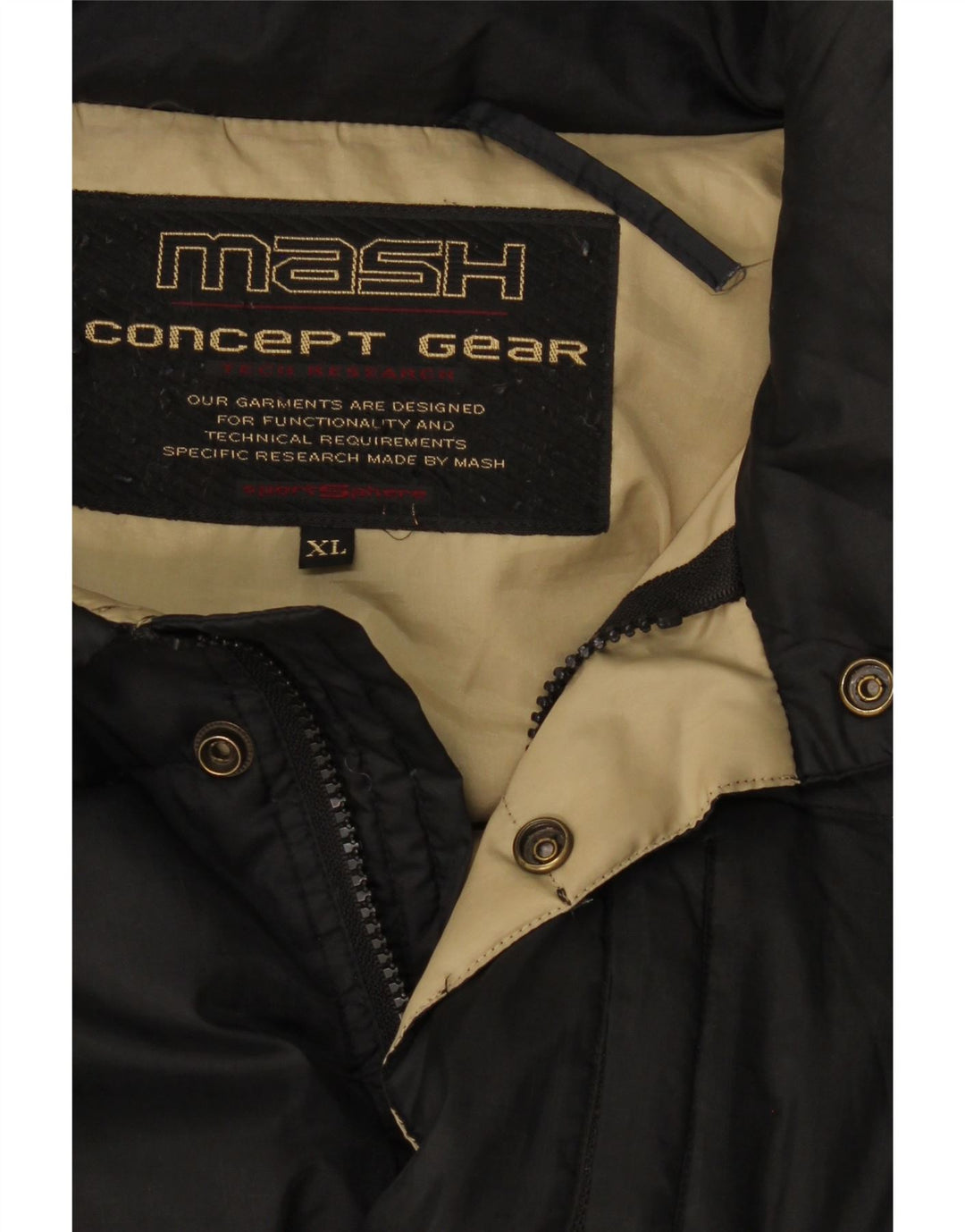 Jaqueta masculina acolchoada com capuz Mash UK 42 XL preta