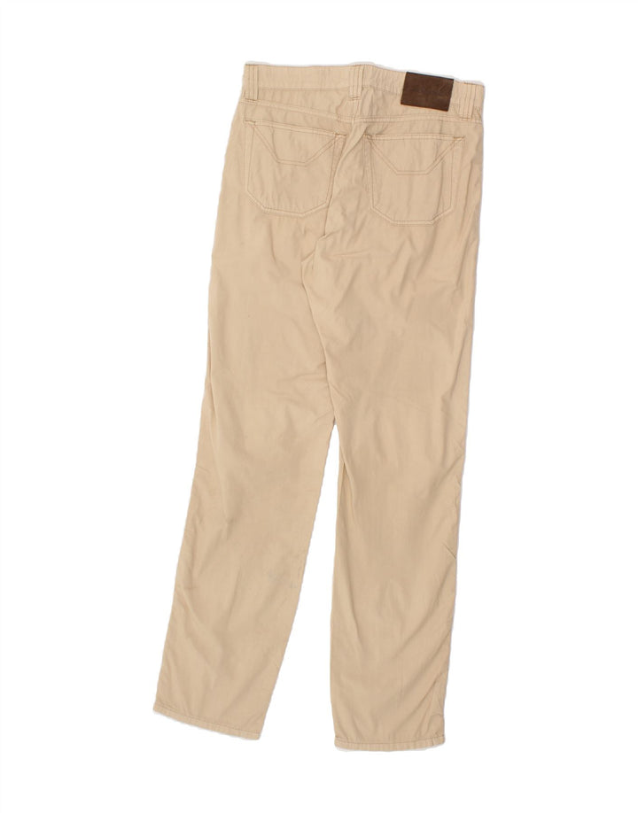 JECKERSON Womens Straight Casual Trousers W29 L32 Beige Cotton Vintage Jeckerson and Second-Hand Jeckerson from Messina Hembry 
