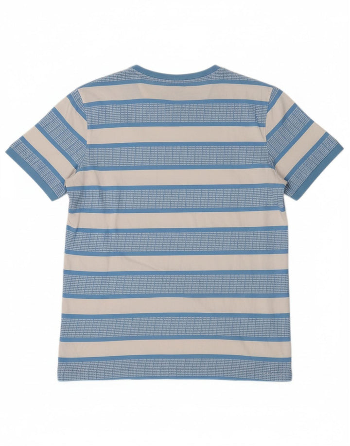 Camiseta masculina JACK & JONES grande listrada azul